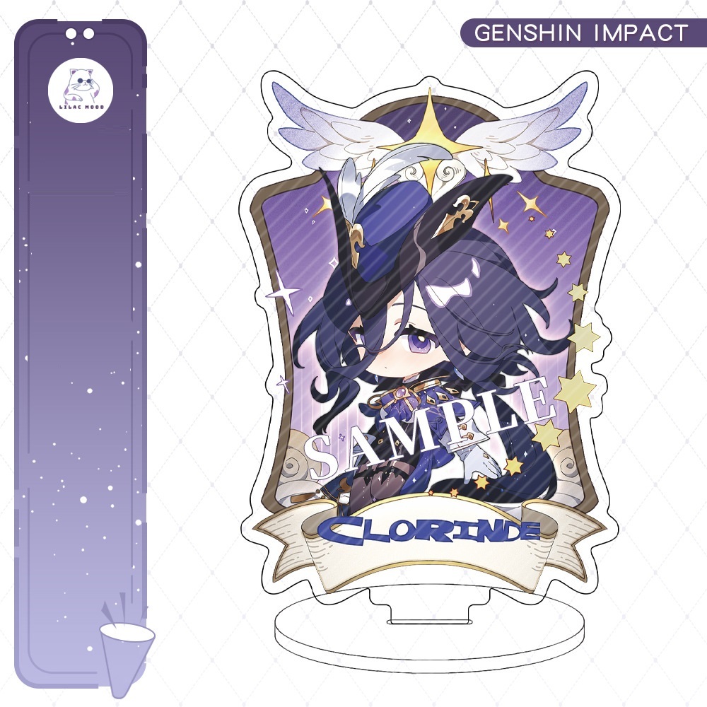 Mô hình CHẢR mới Genshin Impact Standee đứng ver quý tộc chibi đôi cánh thiên thần / nhân vật mới