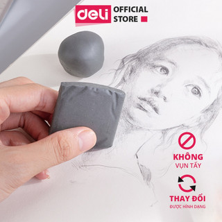 [ARTDOOR] Gôm tẩy than đất sét DELI Nuevo