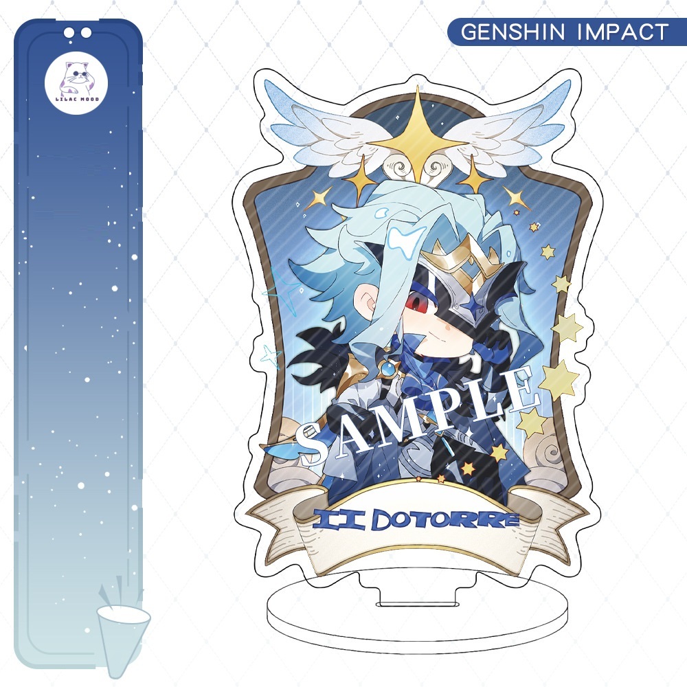 Mô hình CHẢR mới Genshin Impact Standee đứng ver quý tộc chibi đôi cánh thiên thần / nhân vật mới