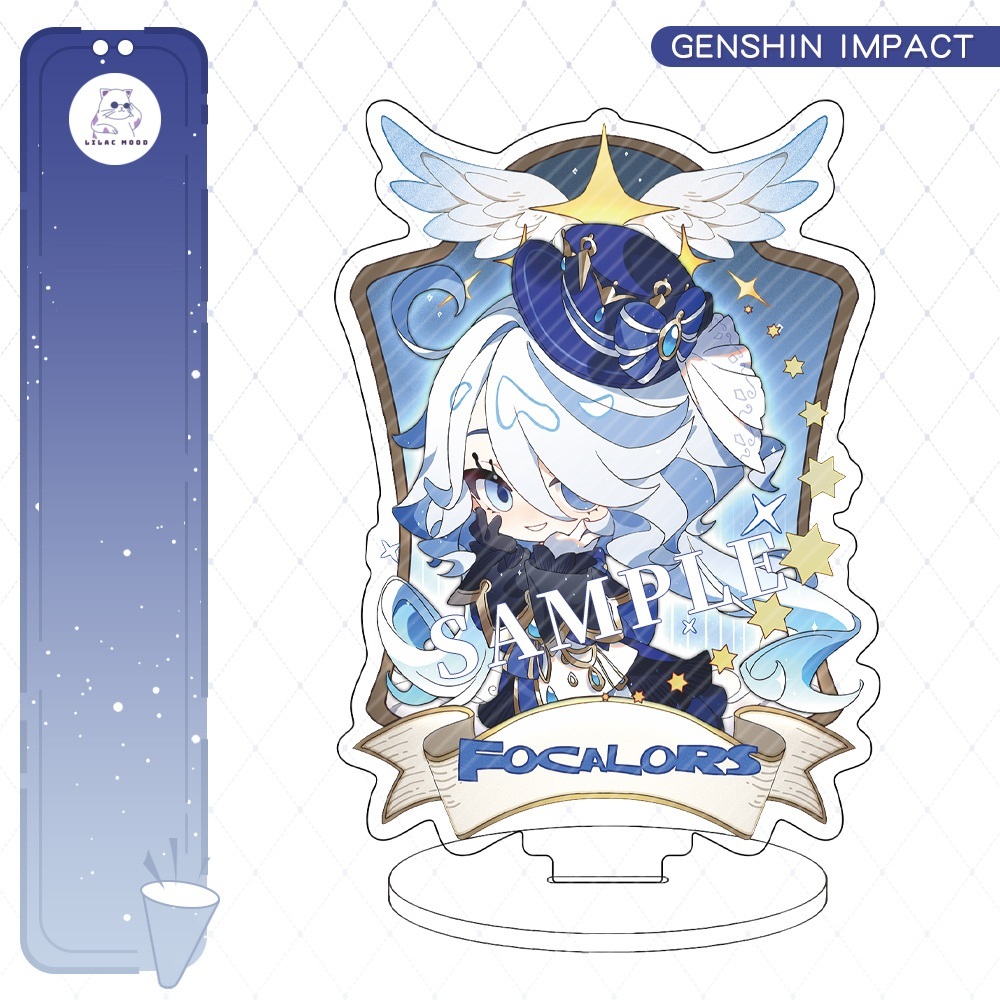 Mô hình CHẢR mới Genshin Impact Standee đứng ver quý tộc chibi đôi cánh thiên thần / nhân vật mới