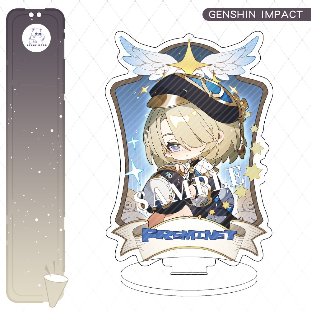 Mô hình CHẢR mới Genshin Impact Standee đứng ver quý tộc chibi đôi cánh thiên thần / nhân vật mới