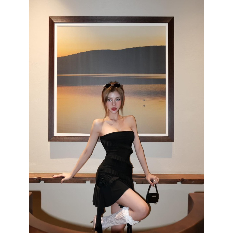 Body cúp ngực viền bèo thả tà 🖤