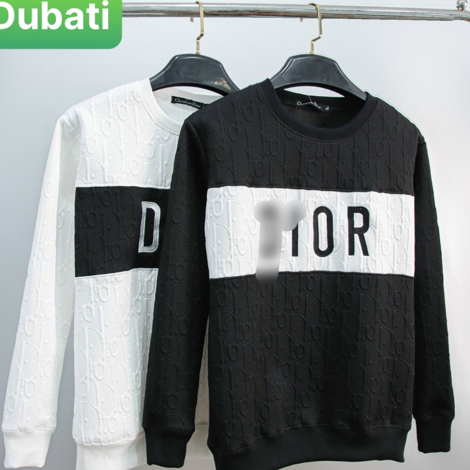 ÁO THUN NỈ NAM NỮ DÀI TAY VẢI XỐP DẬP VÂN NỔI, MẪU MỚI CHO MÙA THU ĐÔNG 2023 - DUBATI FASHION