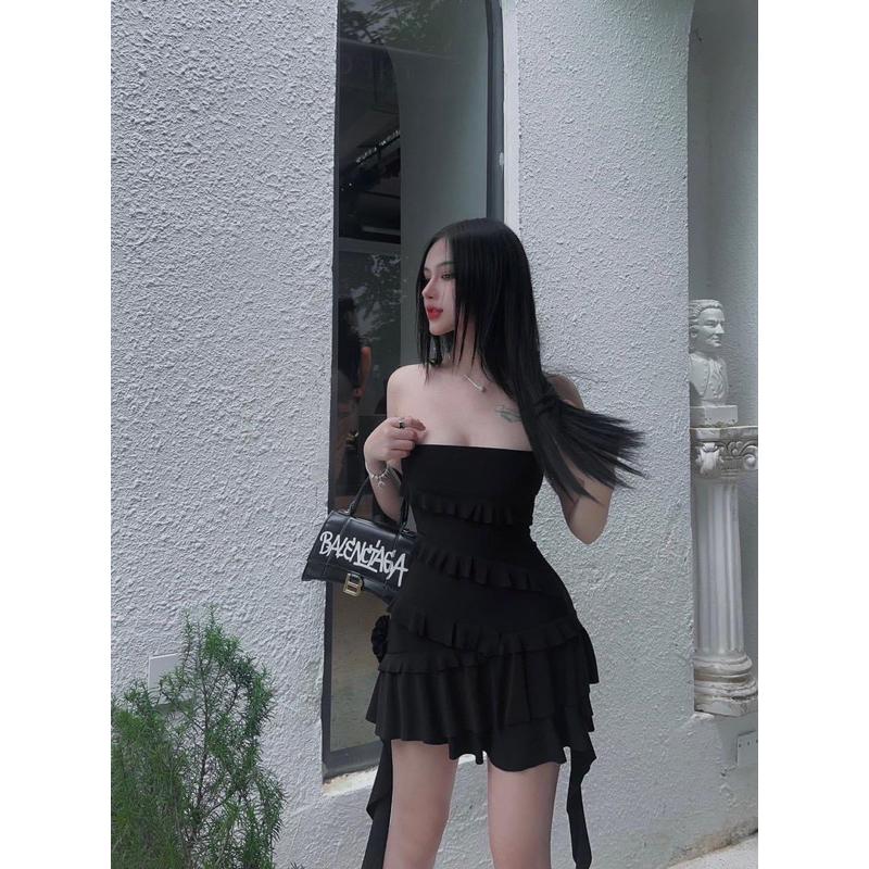Body cúp ngực viền bèo thả tà 🖤