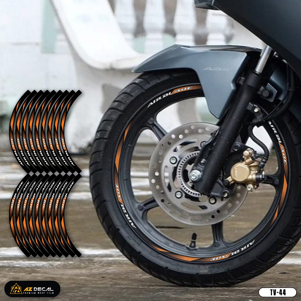 Tem Dán Vành Xe Máy Air Blade Phản Quang | TV44 | Decal Mâm Xe Máy AB AirBlade Chống Nước, Dễ Dán