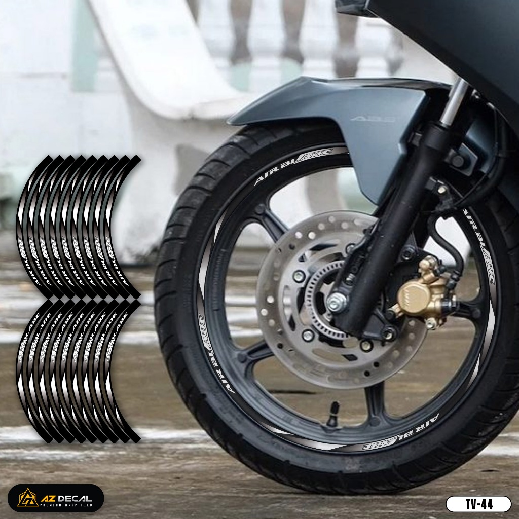 Tem Dán Vành Xe Máy Air Blade Phản Quang | TV44 | Decal Mâm Xe Máy AB AirBlade Chống Nước, Dễ Dán