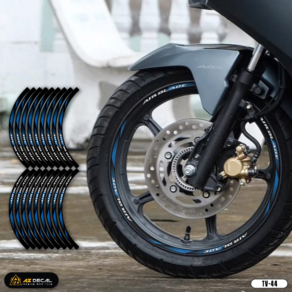 Tem Dán Vành Xe Máy Air Blade Phản Quang | TV44 | Decal Mâm Xe Máy AB AirBlade Chống Nước, Dễ Dán