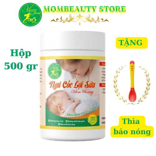 Ngũ cốc lợi sữa cao cấp Mombeauty 25 loại hạt giúp sữa mẹ dồi dào, sữa đặc thơm sữa nhanh về, 500gr