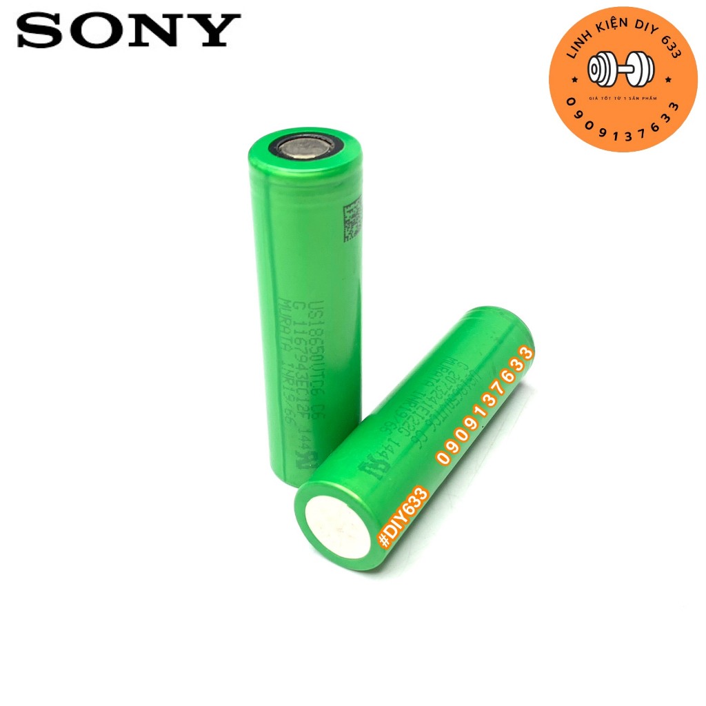 Pin Sony US18650 VTC6 C6 DL 3000mAh, xả cao 15C 30A mới 100%
