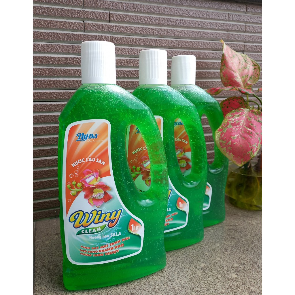 Nước Lau Sàn Winny Clean Hương Hoa Sala 1 Lít. Nước lau sàn thơm diệt khuẩn khử mùi, nước lau sàn tốt giá rẻ, nước lau s