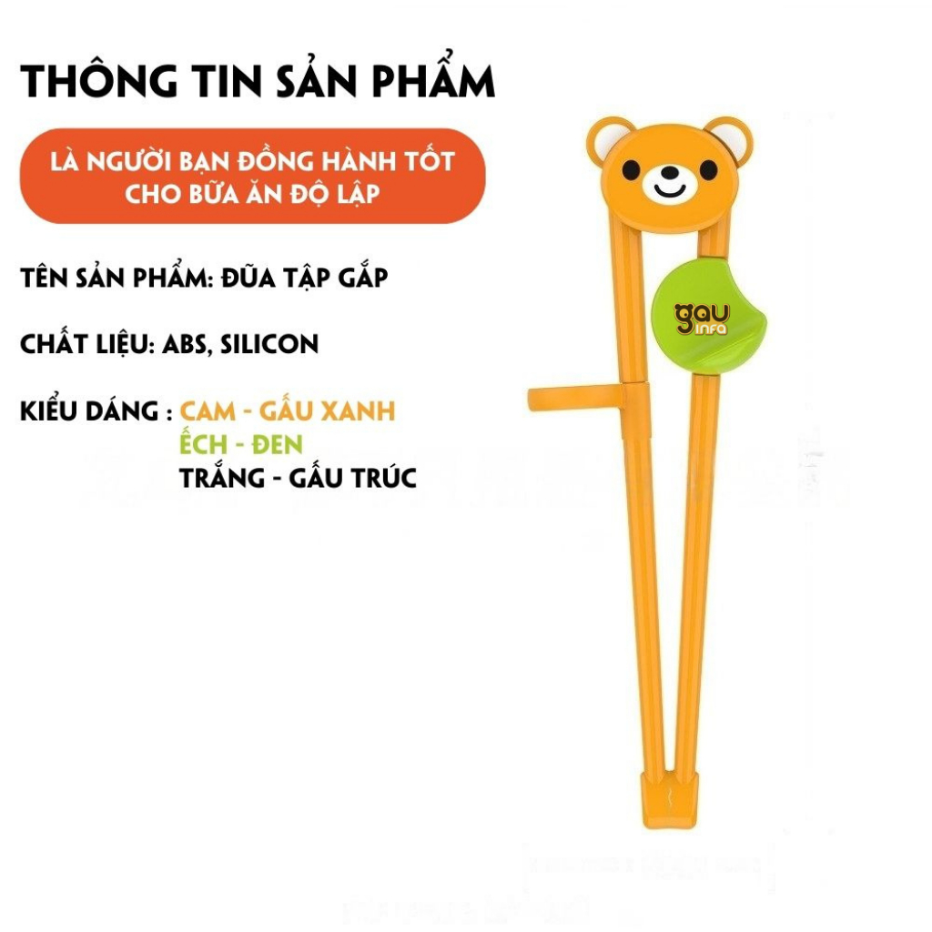 Đũa tập ăn cho bé tập ăn cao cấp - Gauinfa