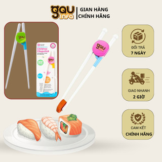 Đũa tập gắp cho bé chống trơn trượt cao cấp theo phong cách ăn dặm kiểu Nhật Gauinfa
