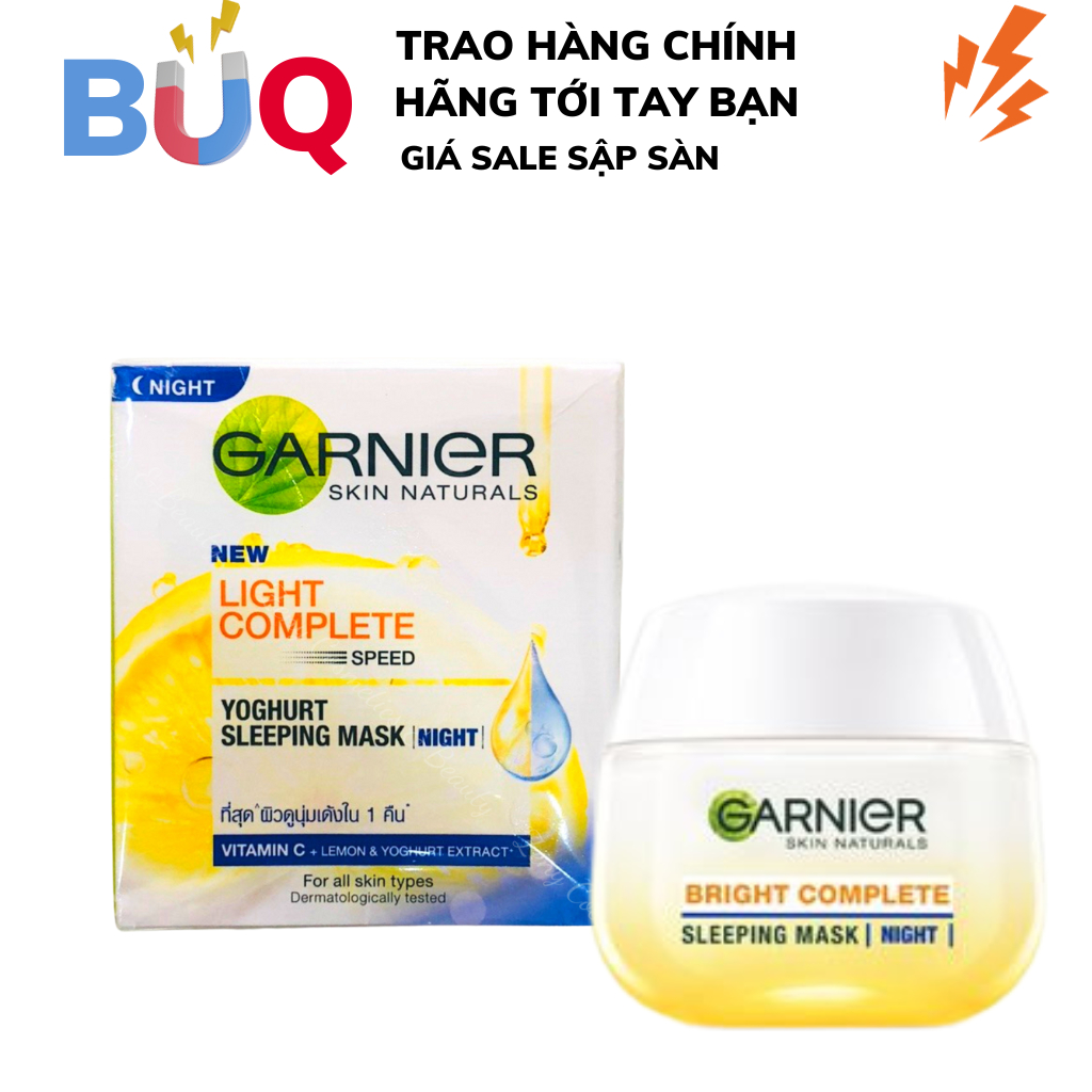 Kem Dưỡng Đêm Garnier Làm Sáng Dưỡng Trắng Giảm Thâm Mụn 18ml