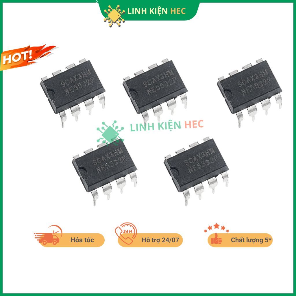 IC NE5532P DIP-8 chính hãng TI chất lượng linhkienhec