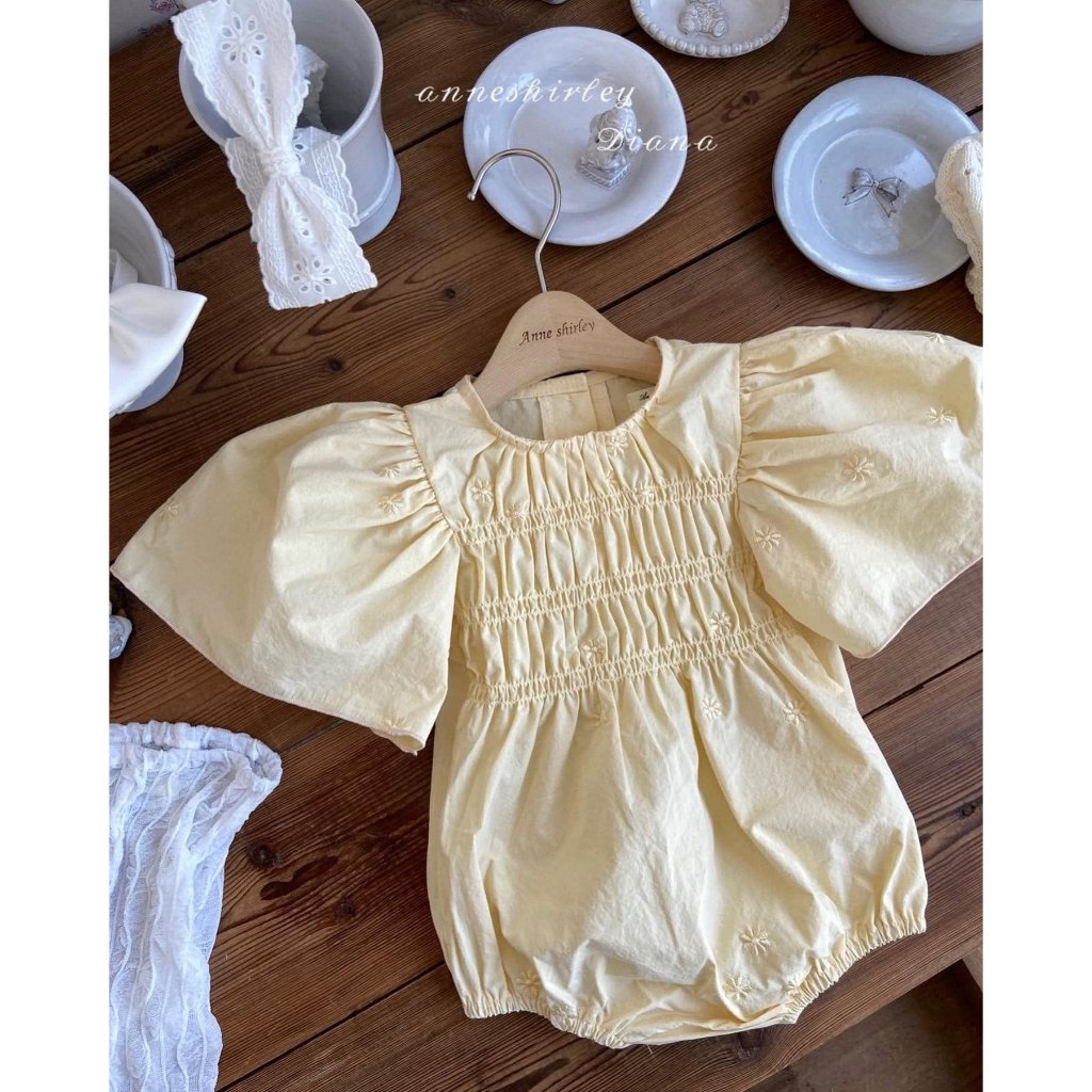 ANNE SHIRLEY Body suit Daisy vàng  cho bé gái
