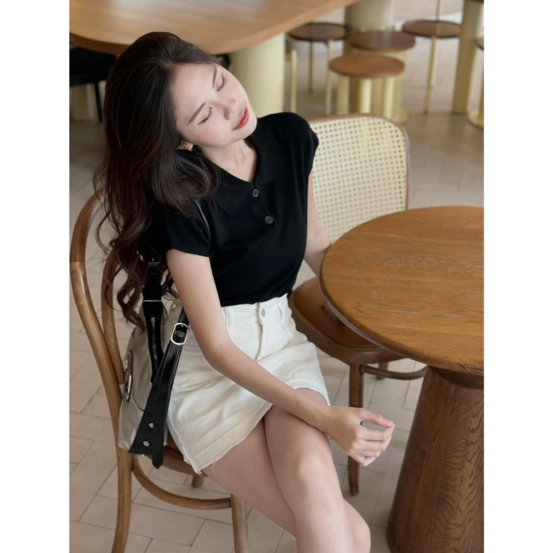 Váy Jean QC - 9575 - Túi + Lai Tua Rua