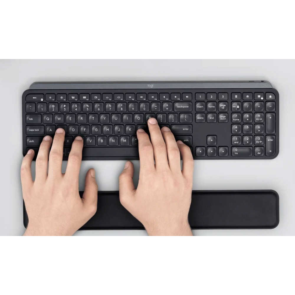 Bàn phím không dây Logitech MX Keys S - Low Profile yên tĩnh, Đèn nền, Bluetooth, Sạc USB-C Hàng chính hãng