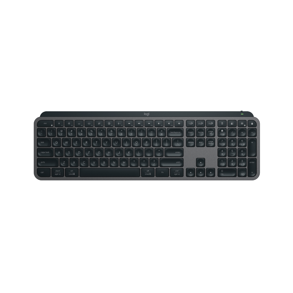 Bàn phím không dây Logitech MX Keys S - Low Profile yên tĩnh, Đèn nền, Bluetooth, Sạc USB-C Hàng chính hãng