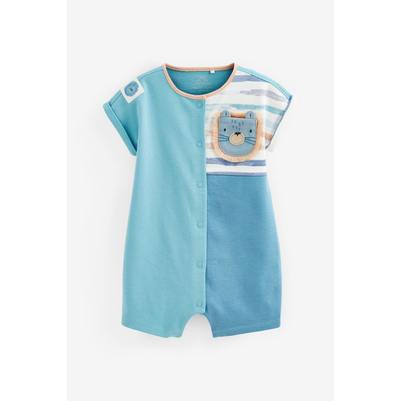 Sét 4 bộ romper liền thân ngắn tay bé trai 6-9 thang nect auth sale bộ cotton liền thân c93073
