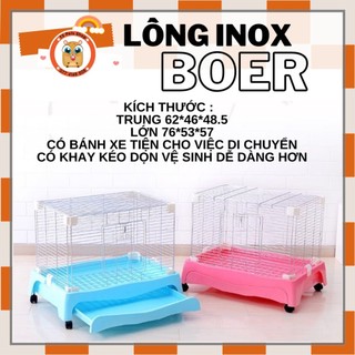 ồng inox thỏ bọ có bánh xe size trung và lớn hãng BOER
