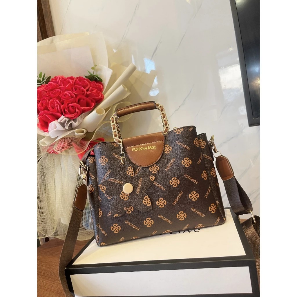 Túi Xách Đeo Chéo Nữ Đeo Vai Da trơn Phong Cách thanh lịch trẻ trung