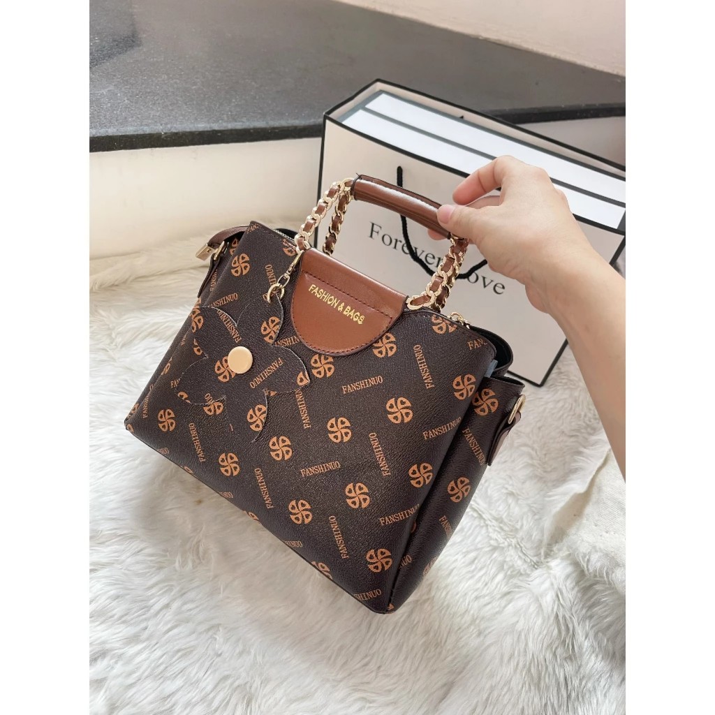 Túi Xách Đeo Chéo Nữ Đeo Vai Da trơn Phong Cách thanh lịch trẻ trung