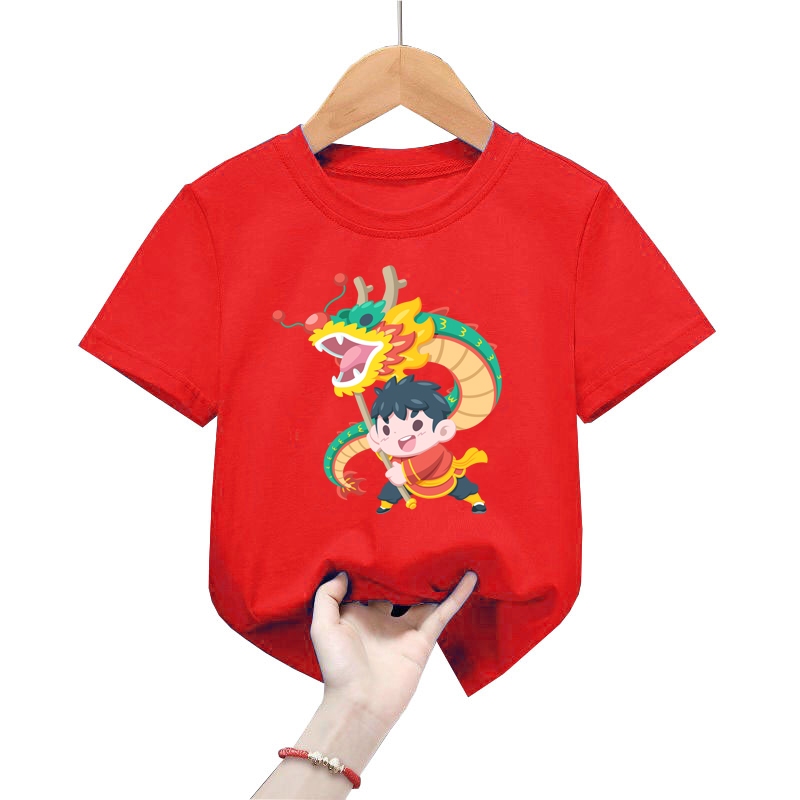 Áo thun trẻ em tết hình bé rồng áo cho bé từ 6kg-30kg.AT06.