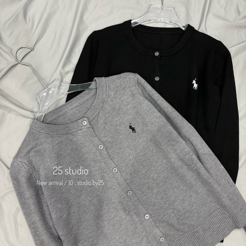 ÁO CARDIGAN LEN LOGO NGỰA THÊU | STUDIOBY25
