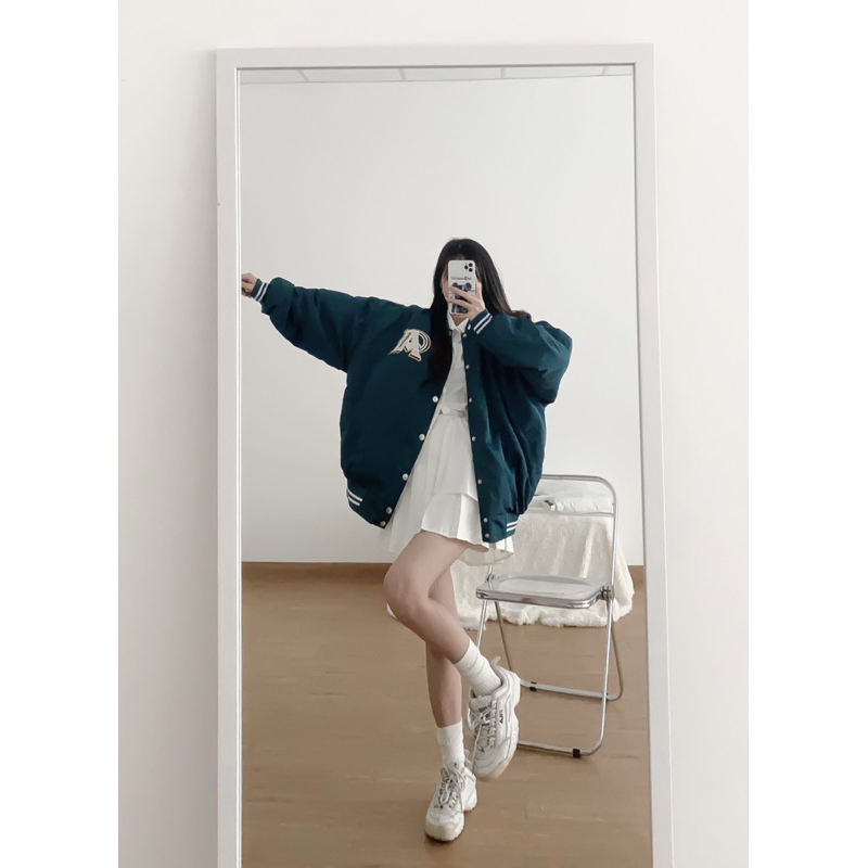 Áo khoác bomber bóng chày phao FAGER