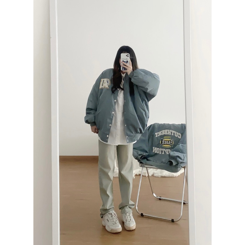 Áo khoác bomber bóng chày phao FAGER