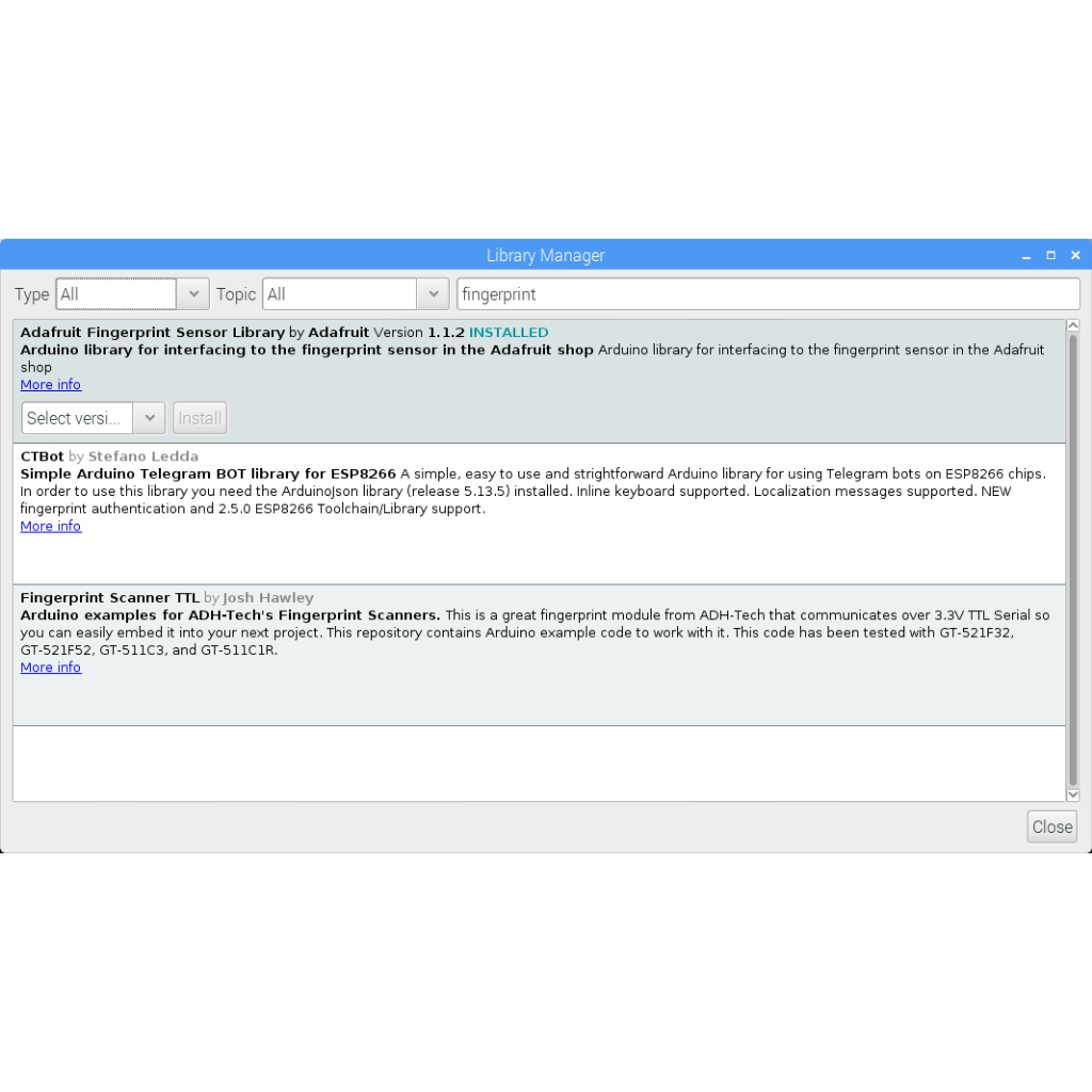 Module cảm biến vân tay AS608 cho Arduino