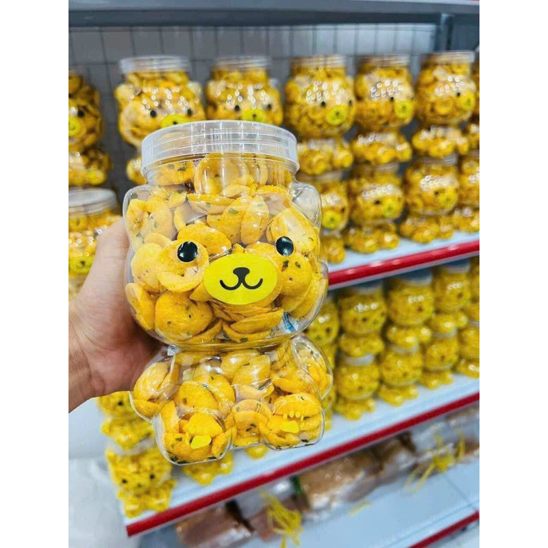 Hũ gấu đựng bánh kẹo 1L và 1,4L