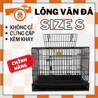 lồng sắt thép vân đá dành cho thỏ, bọ, chó, mèo size S