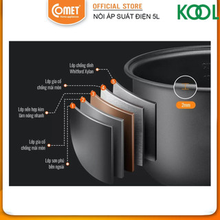 Nồi áp suất đa năng 5L Comet CM6150 ( hoả tốc TPHCM )