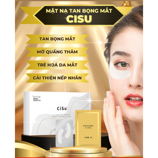 Mặt nạ tan bọng mắt CISU - CISU tan bọng mắt, mặt nạ giảm thâm quầng mắt, trẻ hóa da mắt, giúp đôi mắt tươi trẻ hiệu quả