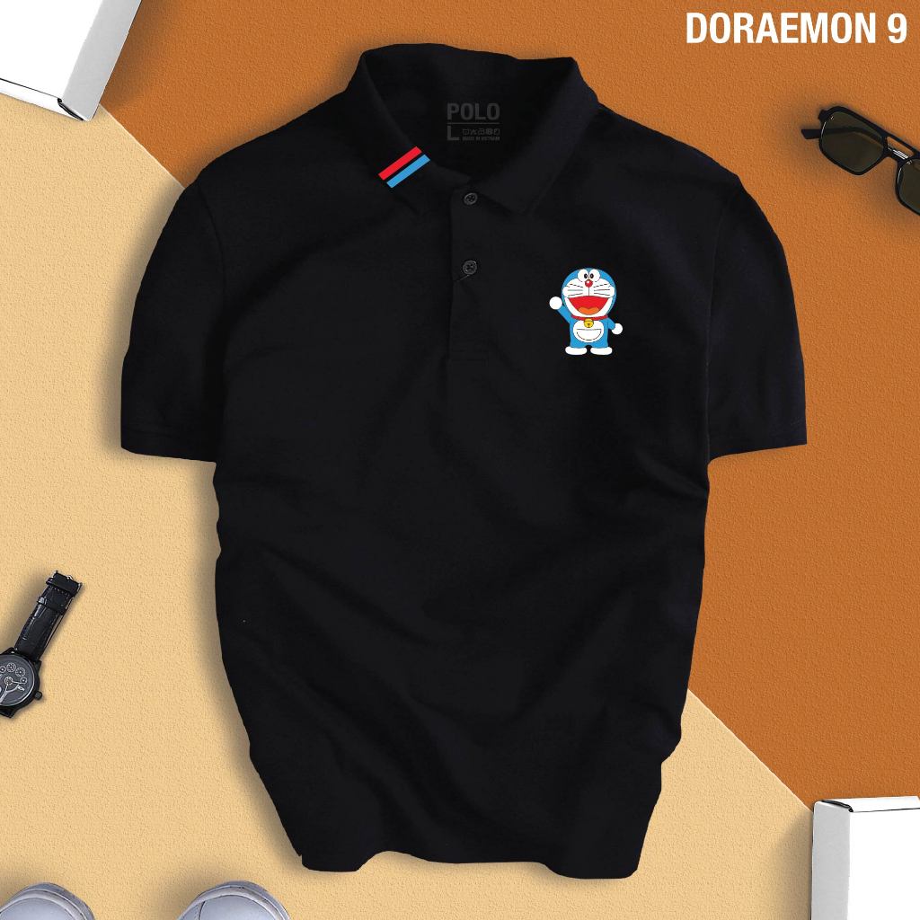 Áo thun polo DORAEMON 9 unisex cao cấp, thanh lịch, chuẩn form