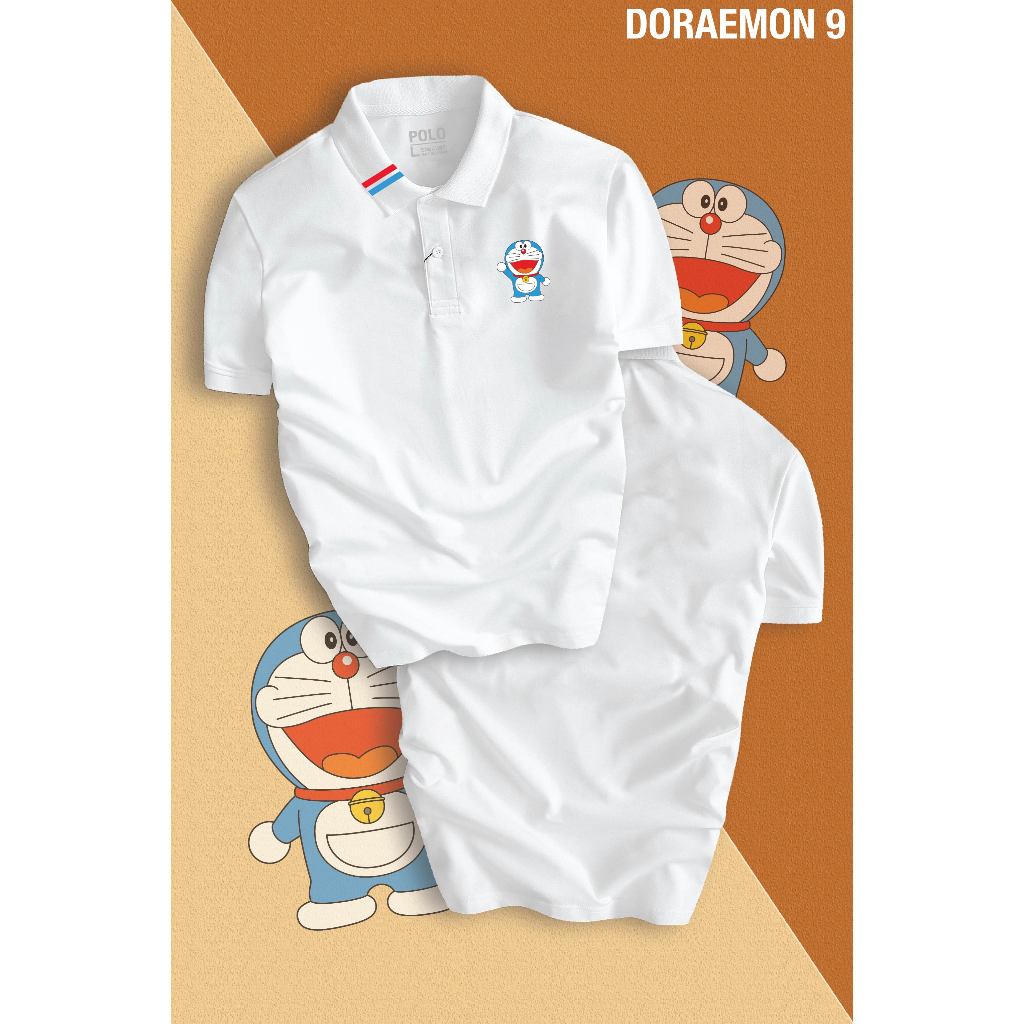 Áo thun polo DORAEMON 9 unisex cao cấp, thanh lịch, chuẩn form