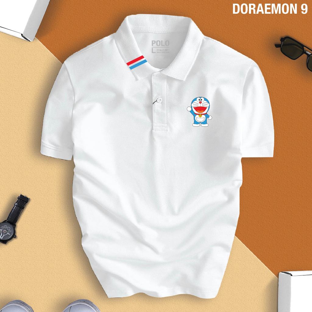 Áo thun polo DORAEMON 9 unisex cao cấp, thanh lịch, chuẩn form
