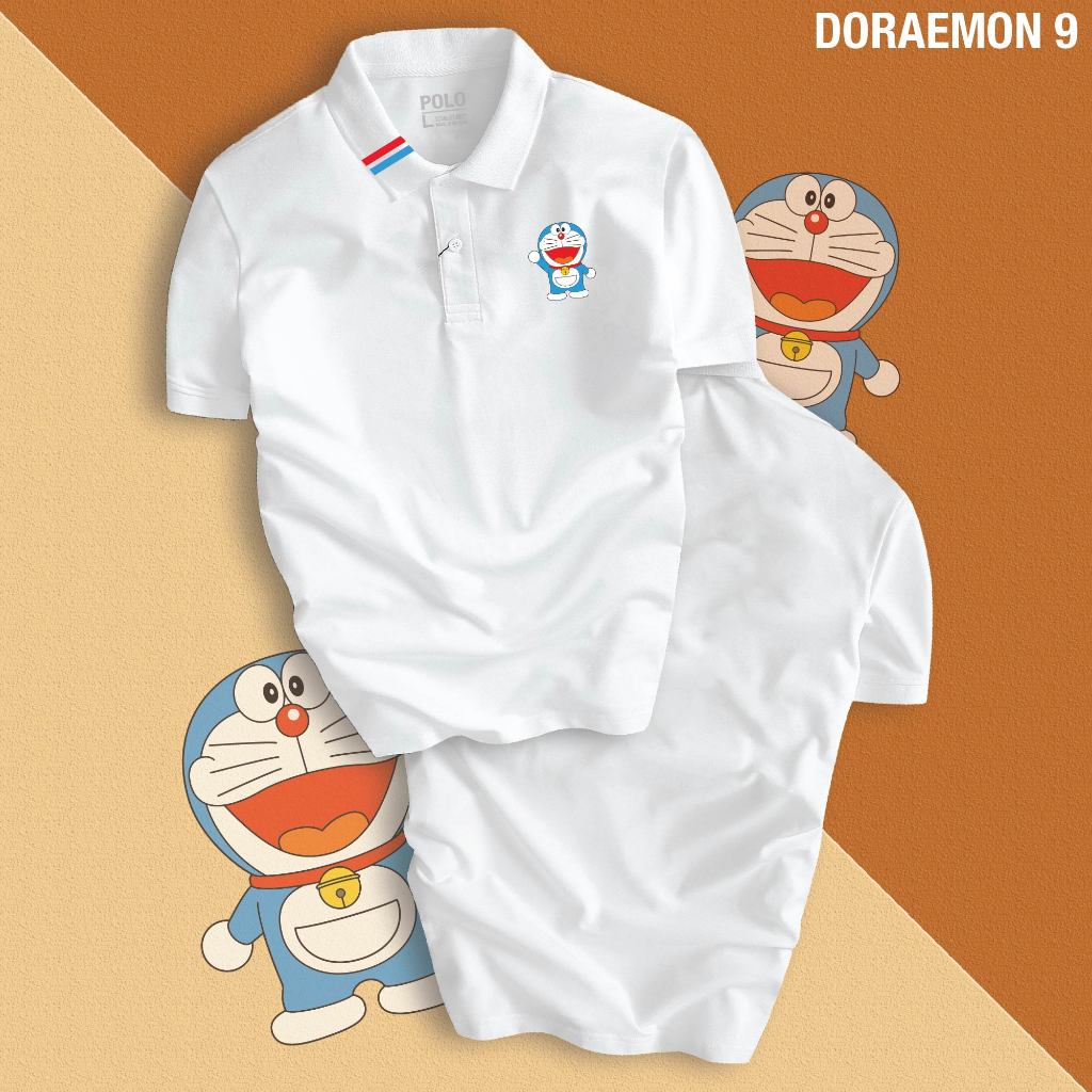 Áo thun polo DORAEMON 9 unisex cao cấp, thanh lịch, chuẩn form