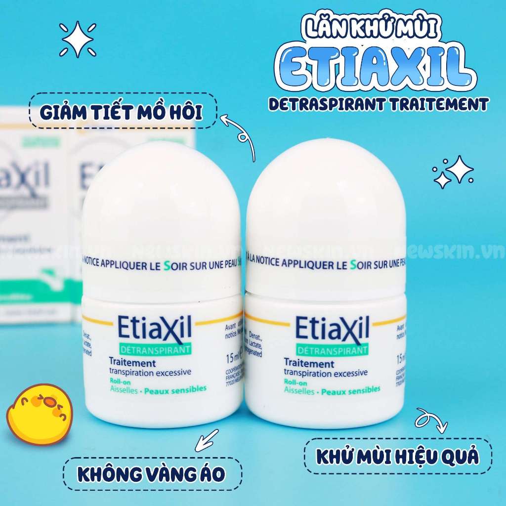 Lăn Khử Mùi Etiaxil Ngăn Mồ Hôi Chuyên Sâu 15ml