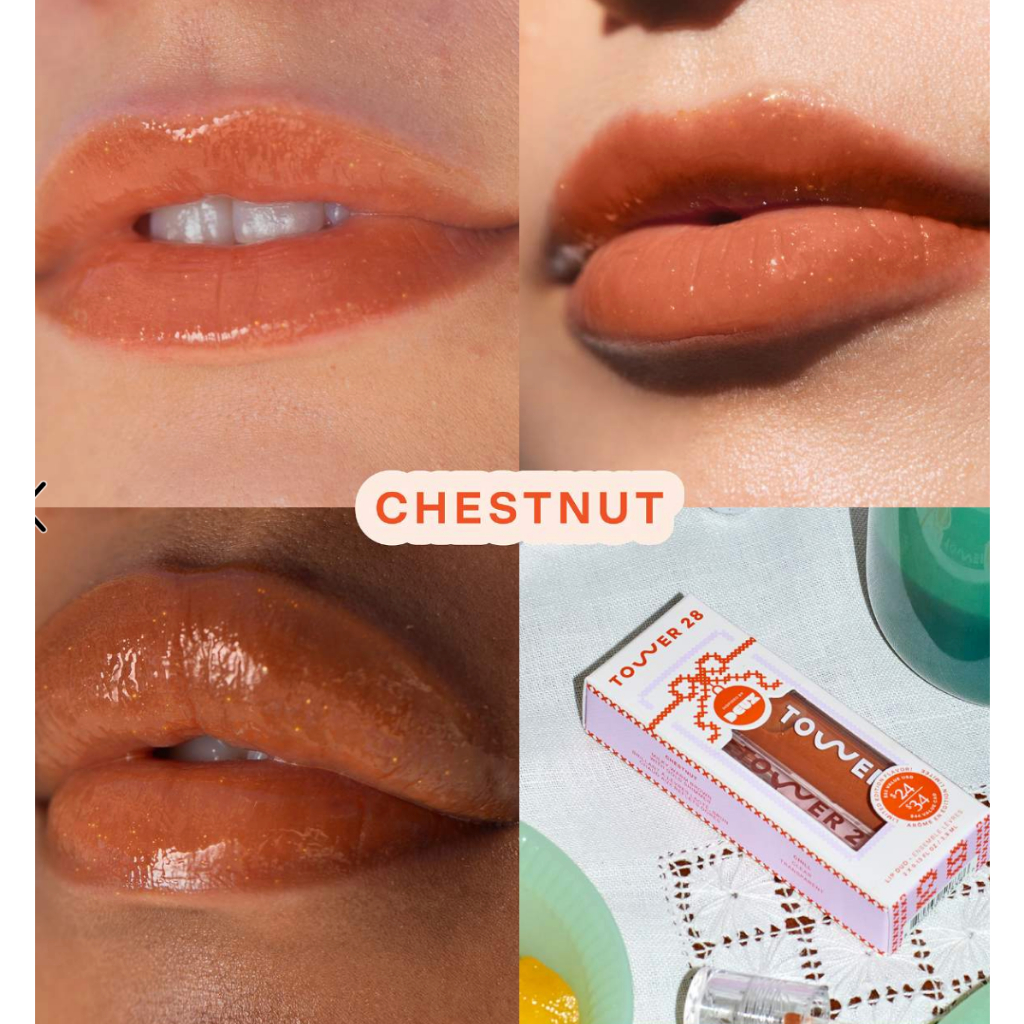 Set 2 cây son bóng Tower 28 Lip Drip Cookie Butter Lip Gloss Set