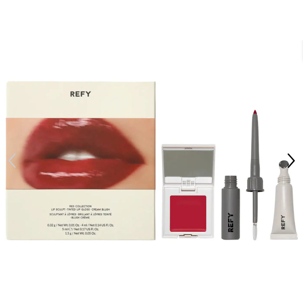 Set 3 món trang điểm Refy Red Collection Lip & Cheek Set