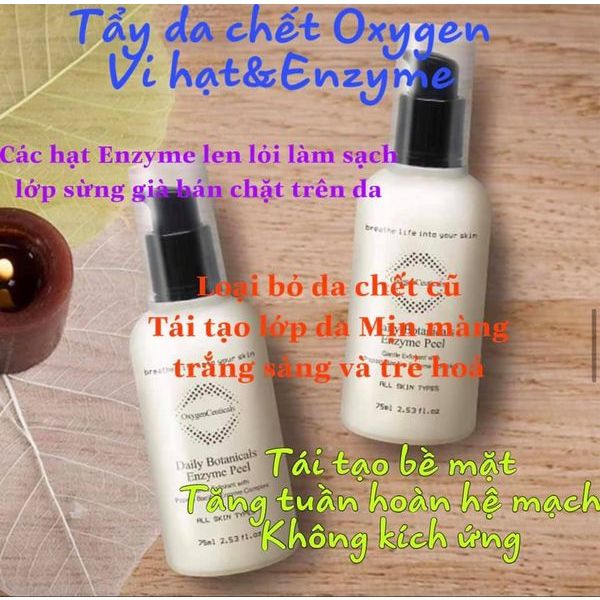 Tẩy da chết enzyme Oxygen Daily Botanical Enzyme Peel