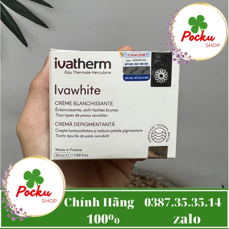 [Hàng Cty] ivatherm Kem hỗ trợ Giảm Nám Và Làm Sáng Da Ivawhite Whitening Cream