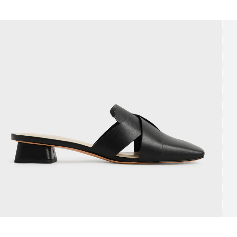 Giày Mules vuông chéo CK1-60580220