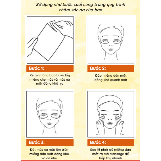 Mặt nạ tan bọng mắt CISU - CISU tan bọng mắt, mặt nạ giảm thâm quầng mắt, trẻ hóa da mắt, giúp đôi mắt tươi trẻ hiệu quả