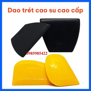 5 cái Dao bả, dao trét cao su màu vàng quả xoài, màu đen hình thang dụng cụ sơn SONQUANGPHU8856