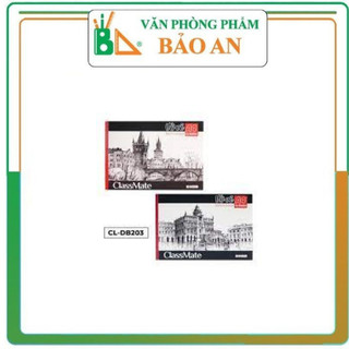 Vở vẽ a3 dán gáy classmate cl-db213 sổ phác thảo, sketch book 20 trang, 120gsm, giấy vẽ chuyên dụng