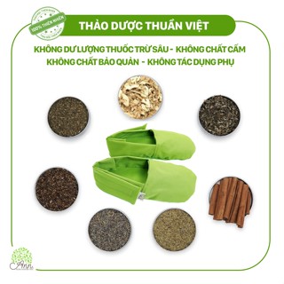 Túi Chườm Chân Thảo Dược Cổ Truyền, Giày Chườm Nóng Bàn Chân Giảm Nhức Mỏi