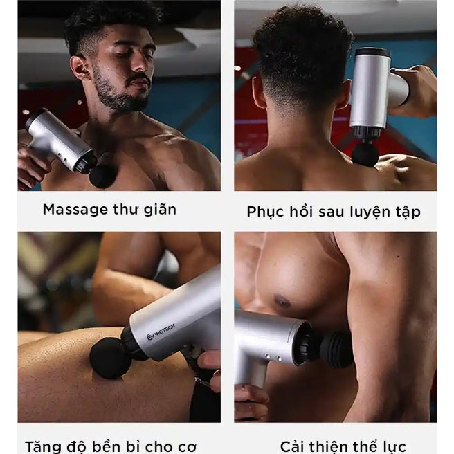 Máy Massage Cầm Tay FH-320 - 4 Đầu 6 Chế Độ, Mát Xa Toàn Thân Giúp Thư Giãn, Giảm Đau Cổ Vai Lưng
